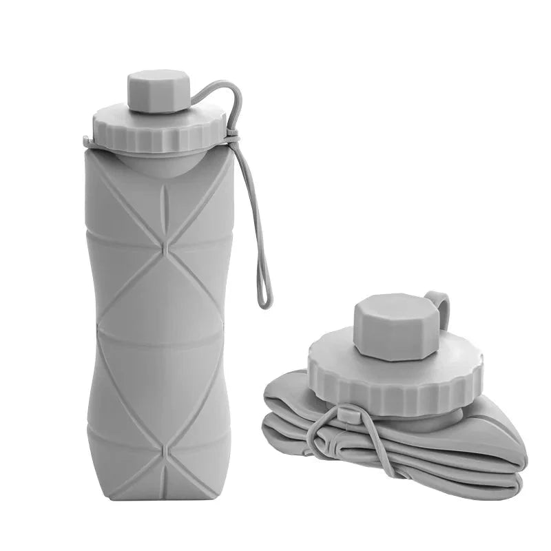 600ml Folding Silicone Water Bottle Built for Life on the Move