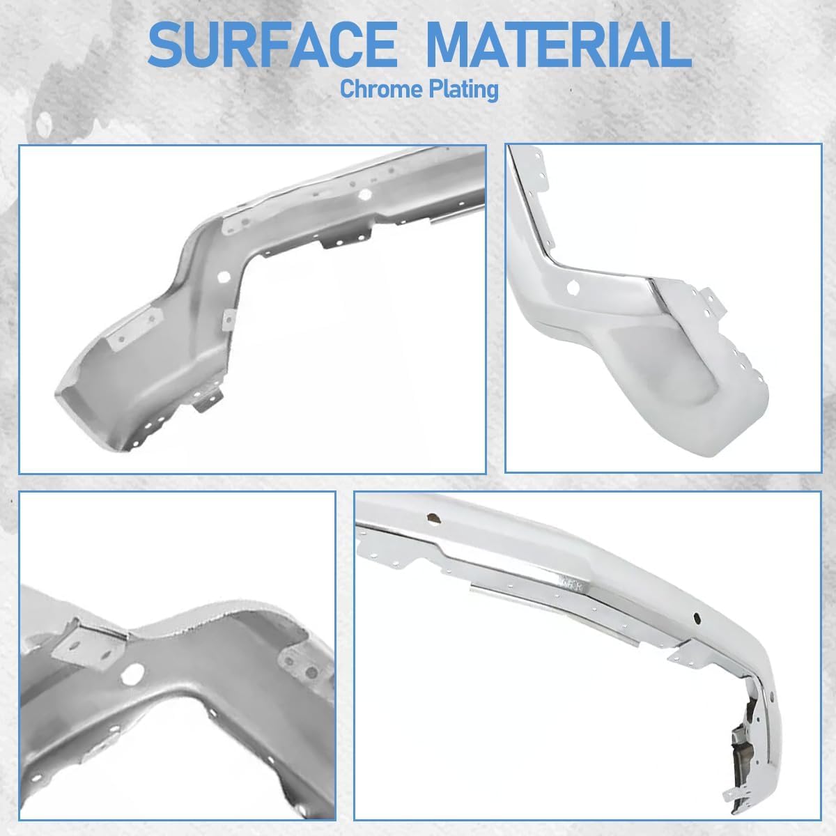 Front Bumper Face Bar Compatible with 2022 - 2024 Silverado 1500hd