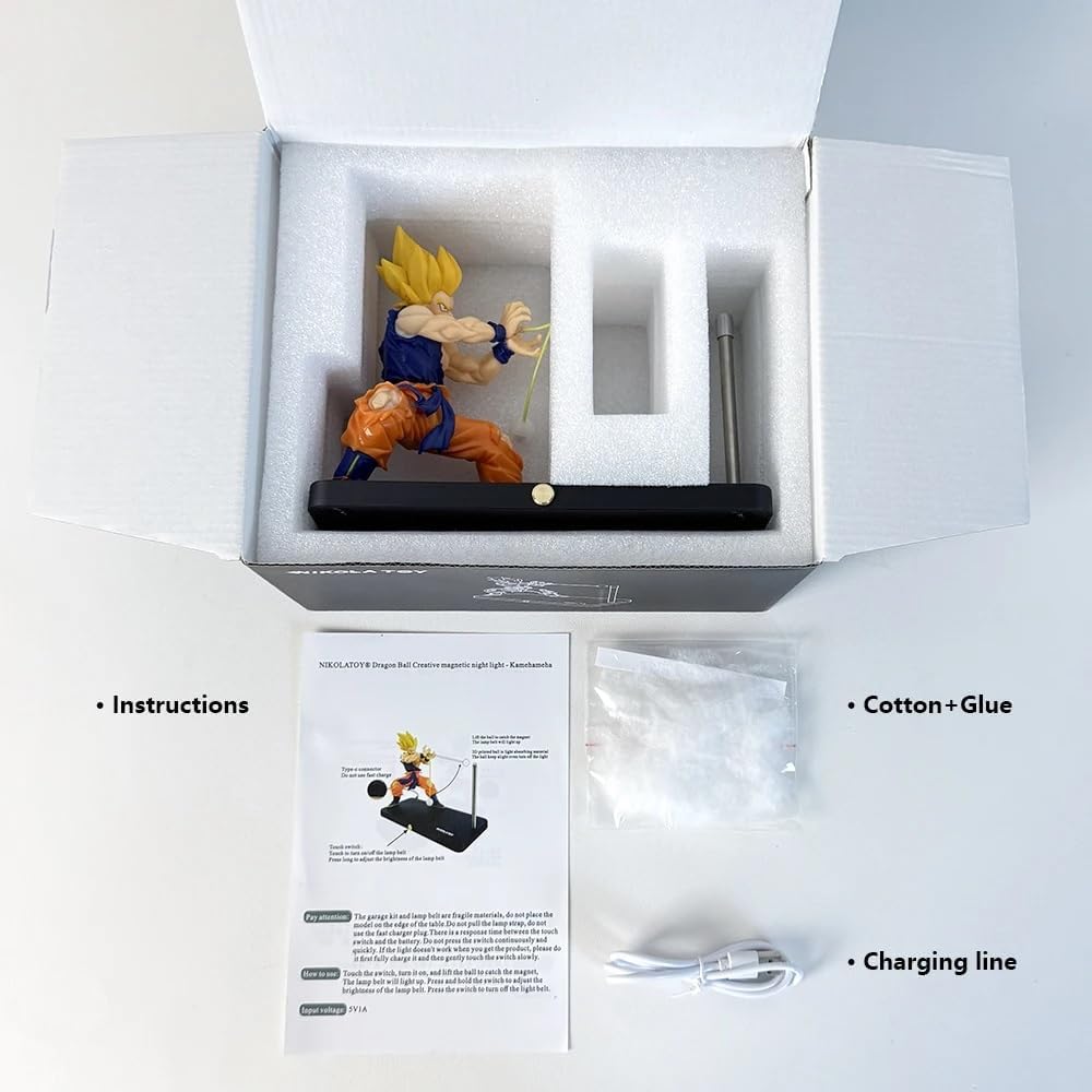 Dragon Ball Son Goku Kamehameha Magnetic Night Lamp