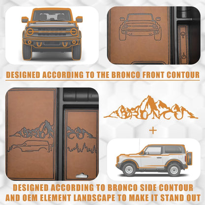 Center Console Organizer Compatible with 2021-2024 Ford Bronco(no for Sport) 6th Gen Bronco 2/4-Door