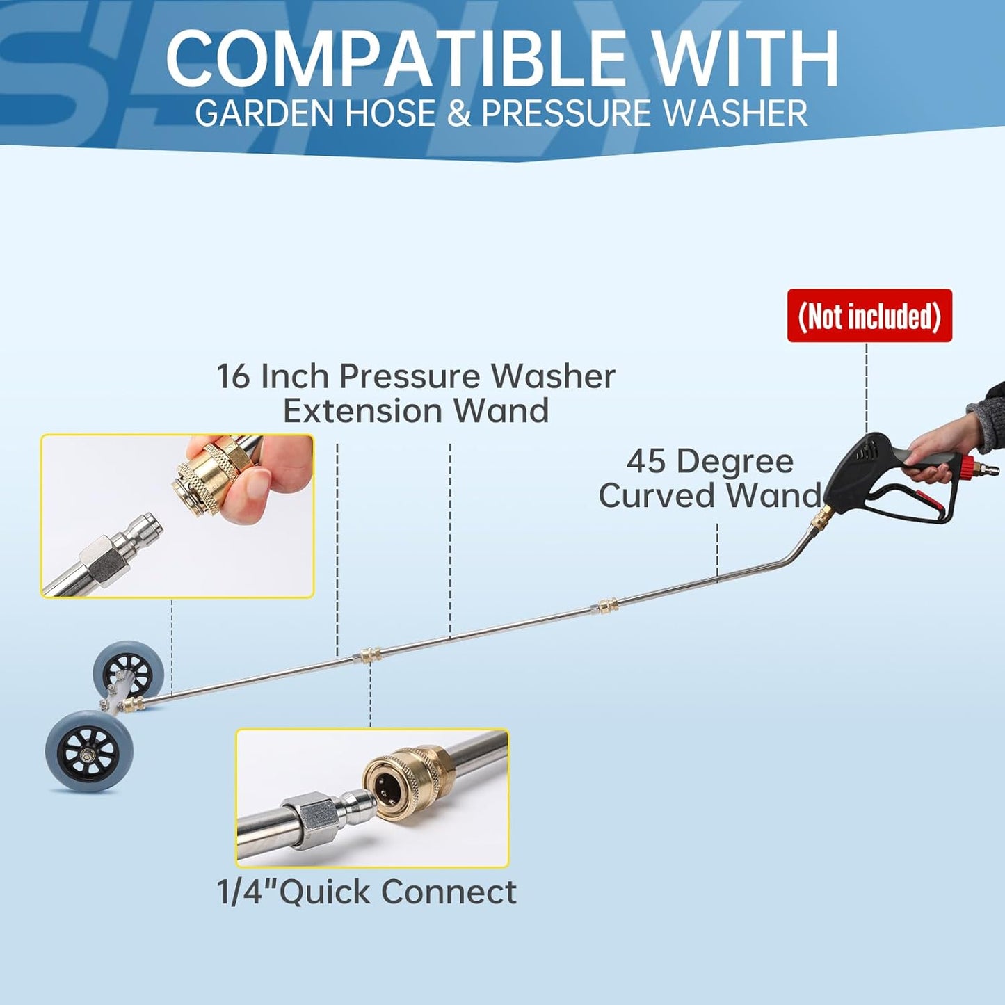 Undercarriage Pressure Washer Attachment