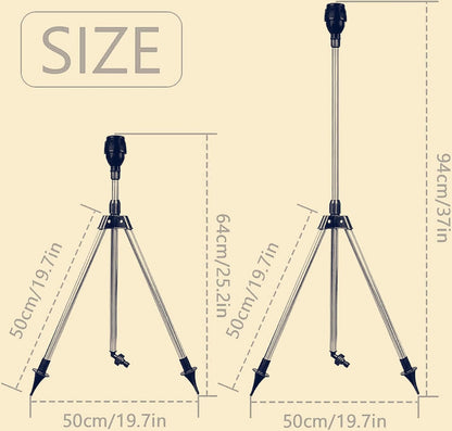 360° Rotating Garden Sprinkler with Tripod Stand