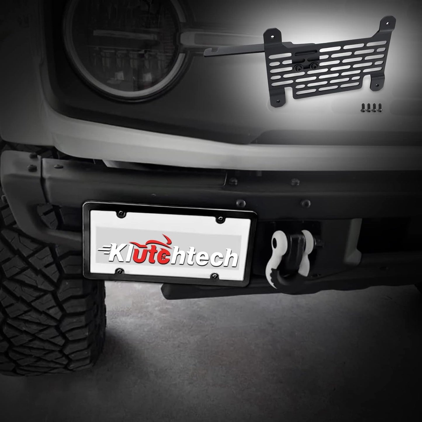 Front Plate Frame for Modular Steel Bumper Compatible with Bronco 2021-2024