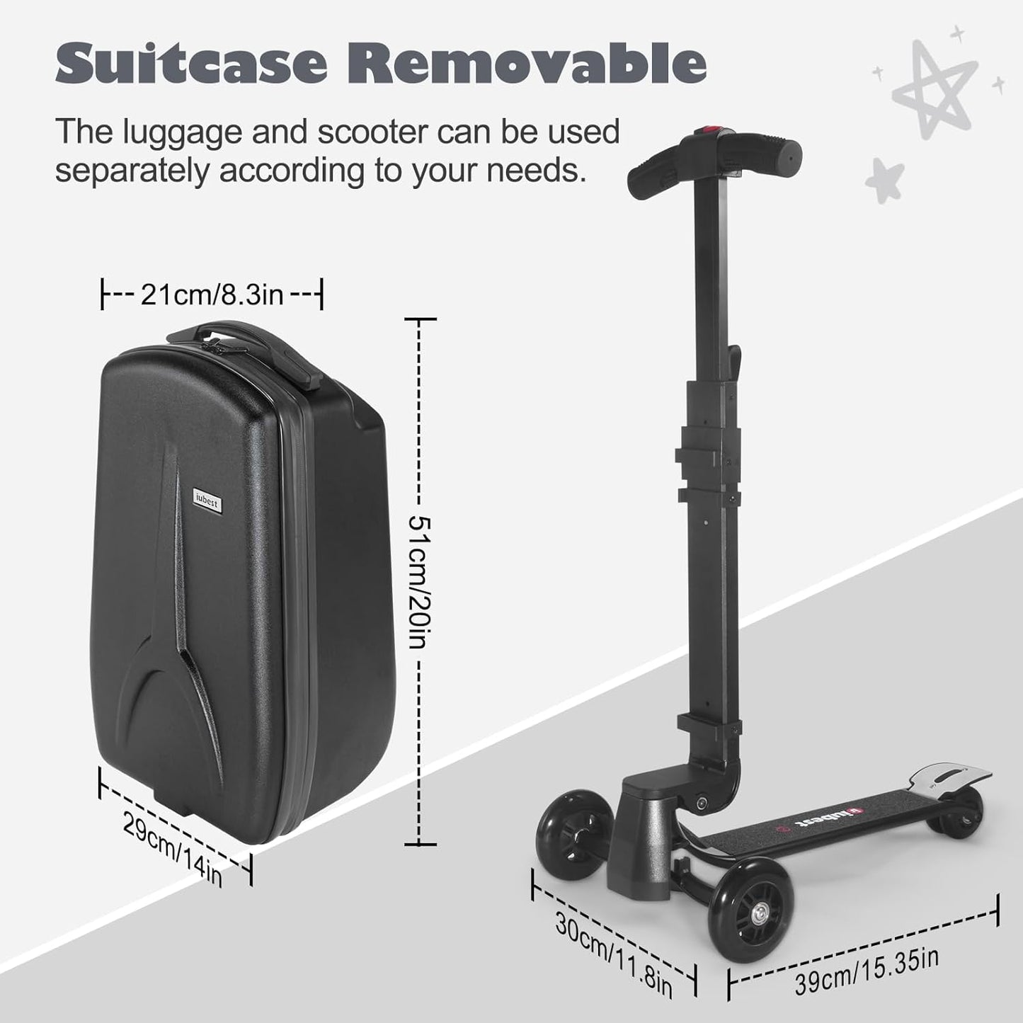 Scooter Luggage Carry On Scooter Suitcase