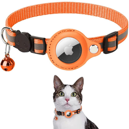 Cat GPS Tracker Collar – Reflective Design with Quick Release for Safe Night Tracking