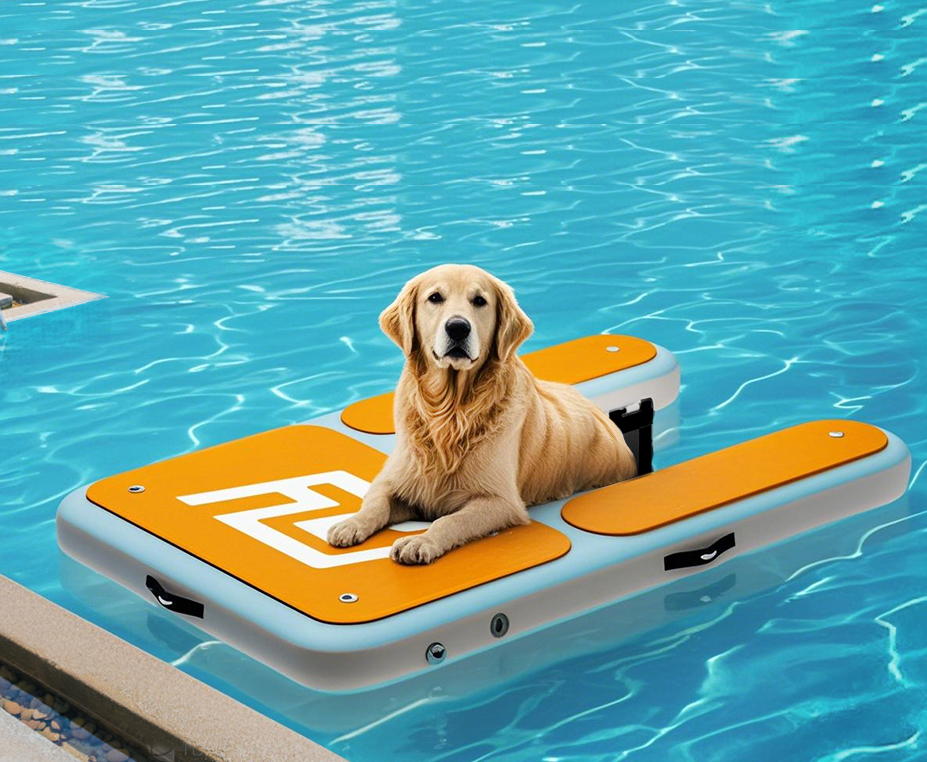 Inflatable Dog Water Ramp 60x40 in