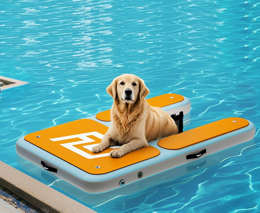 Inflatable Dog Water Ramp 60x40 in