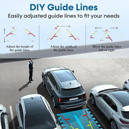 5 Inch 1080P HD Wireless Backup Camera For Trucks
