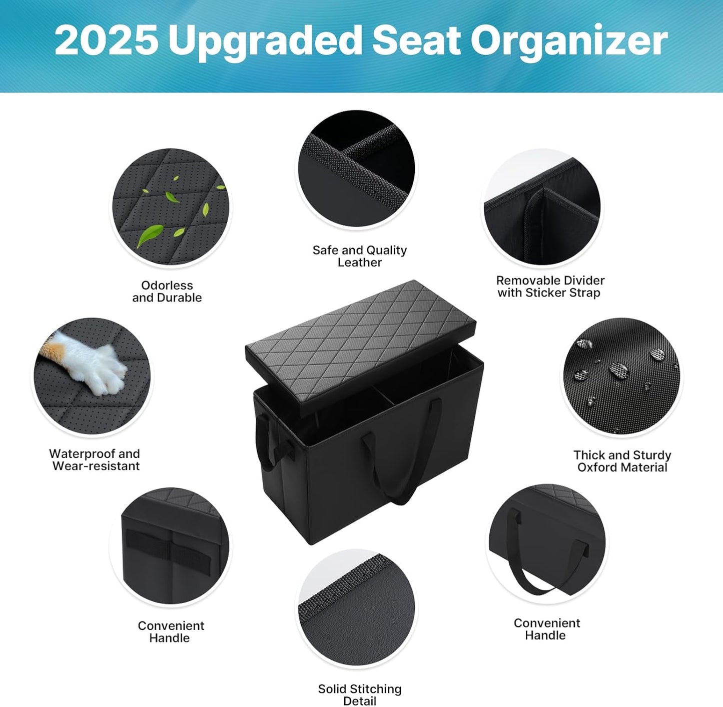 Liner Car Seat Organizer for 2015-2025 Chevrolet Suburban/GMC Yukon XL