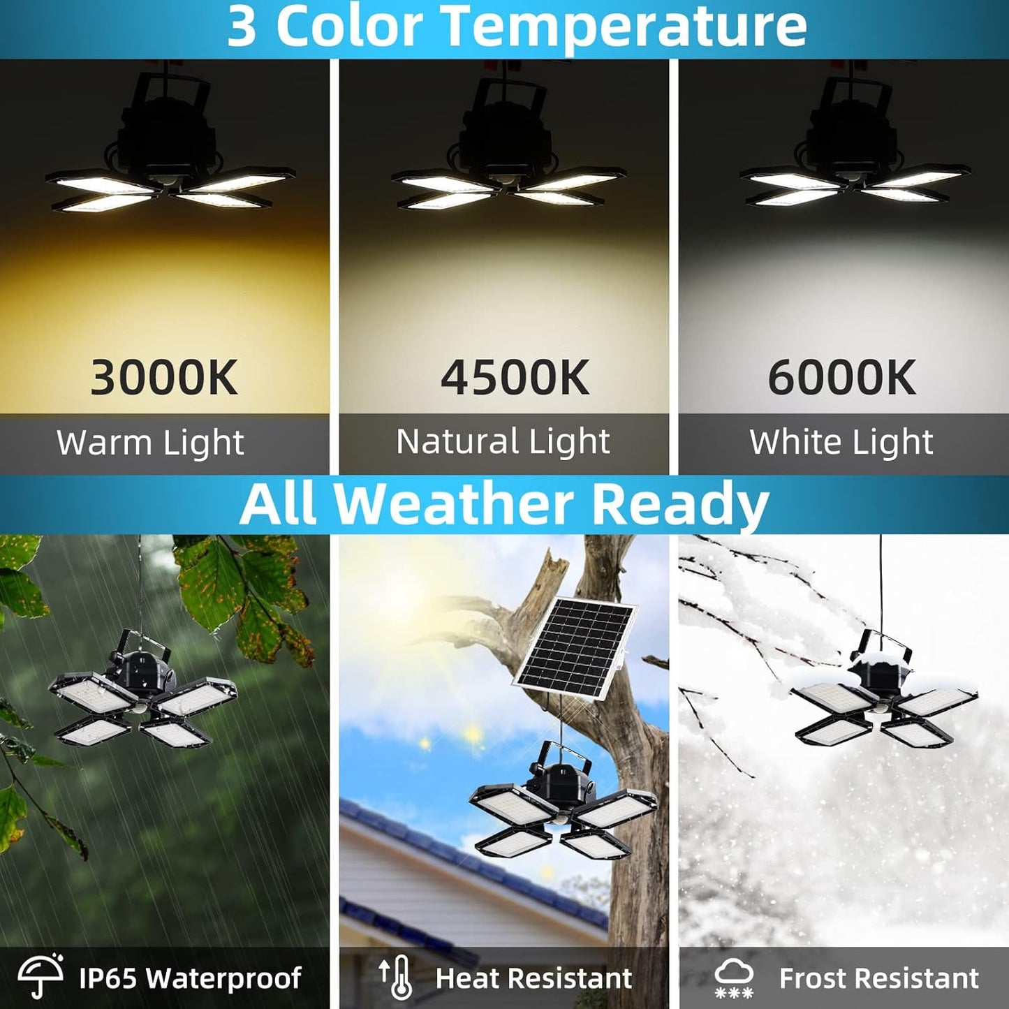 1500LM Solar Shed Light