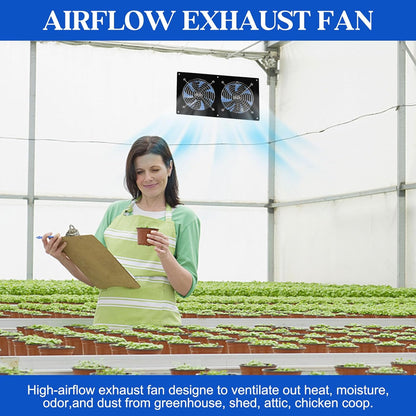 Solar Exhaust Fans & Powered Fan with 15W Panel