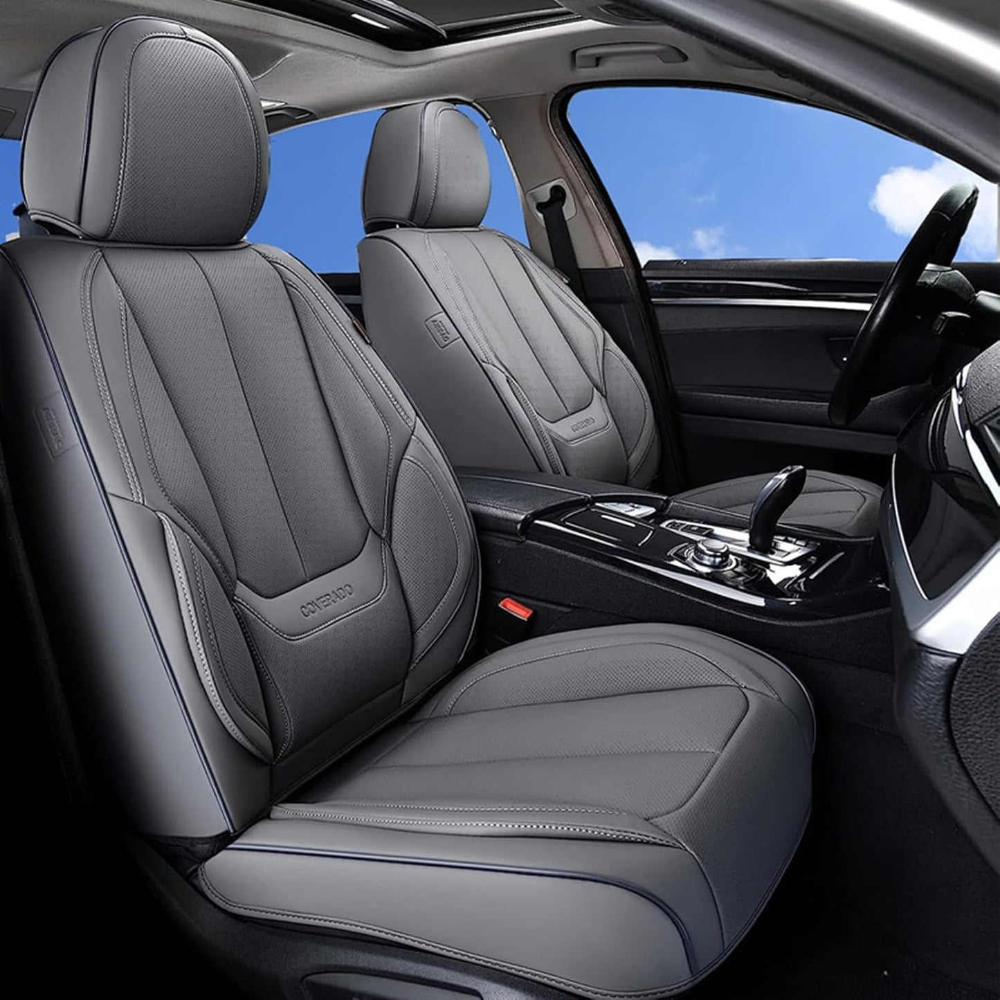 Waterproof Nappa Leather Carseat Cover Universal Fit for Most Cars