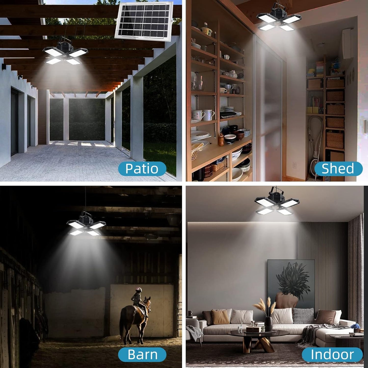 1500LM Solar Shed Light