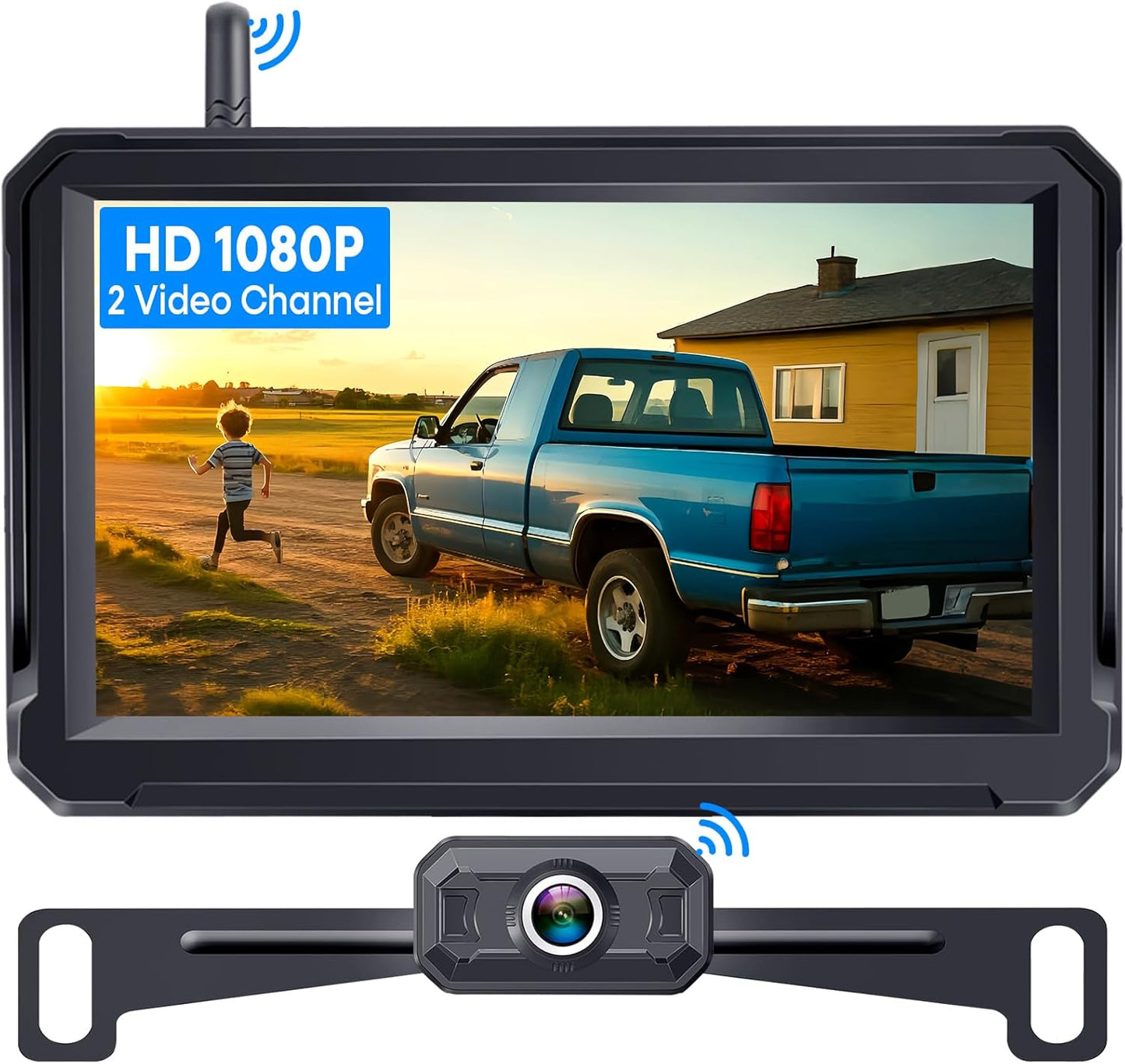 5 Inch 1080P HD Wireless Backup Camera For Trucks