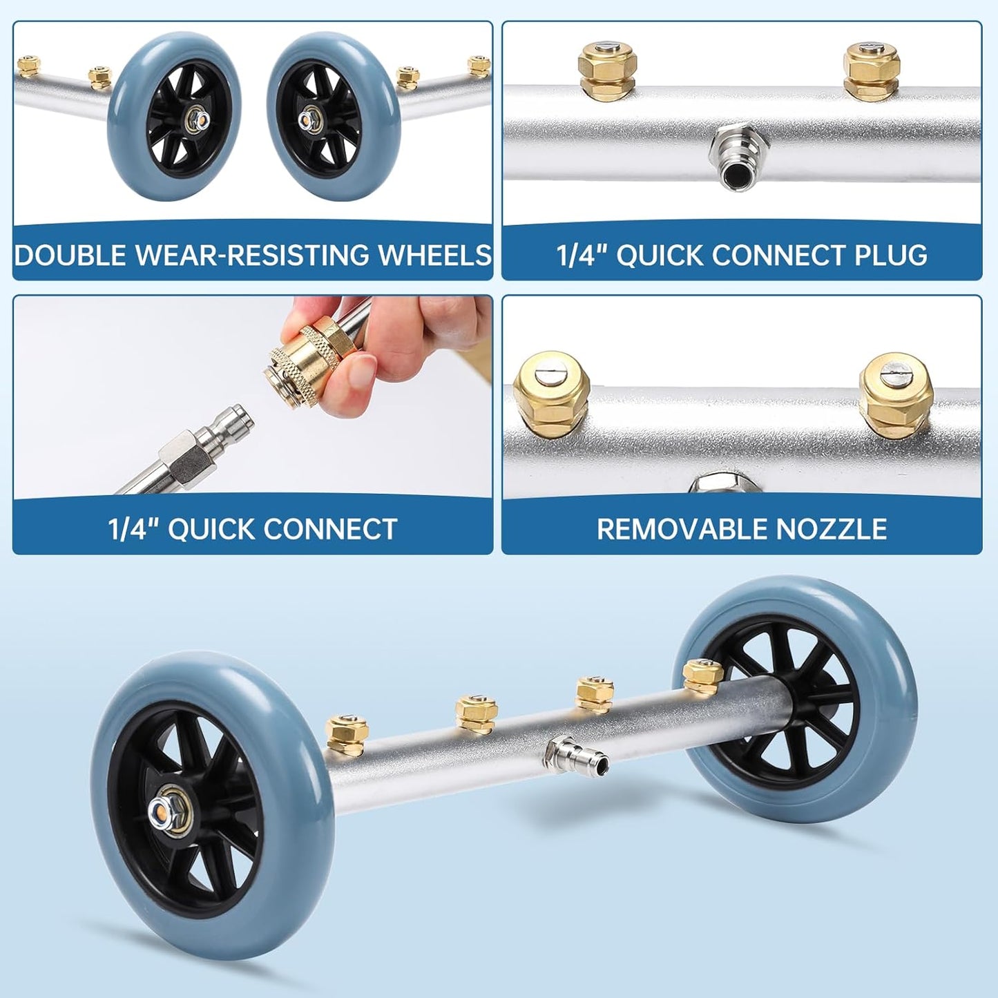 Undercarriage Pressure Washer Attachment