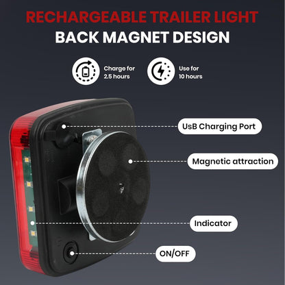 New Magnetic Wireless Trailer Lights For Trucks, Boat, RV, Vehicle, Camper