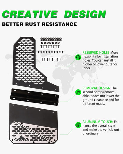 2 Pcs Truck Mud Flaps Fit for Ford F150 F250 F350 F450