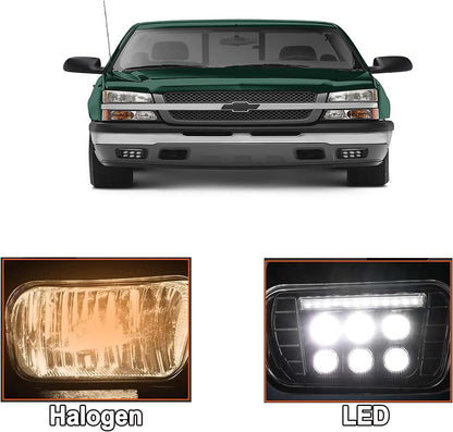 LED Fog Lights with Daytime Running Lamps Compatible with 2003-2007 Chevrolet Avalanche Silverado 1500/2500/3500 Classic