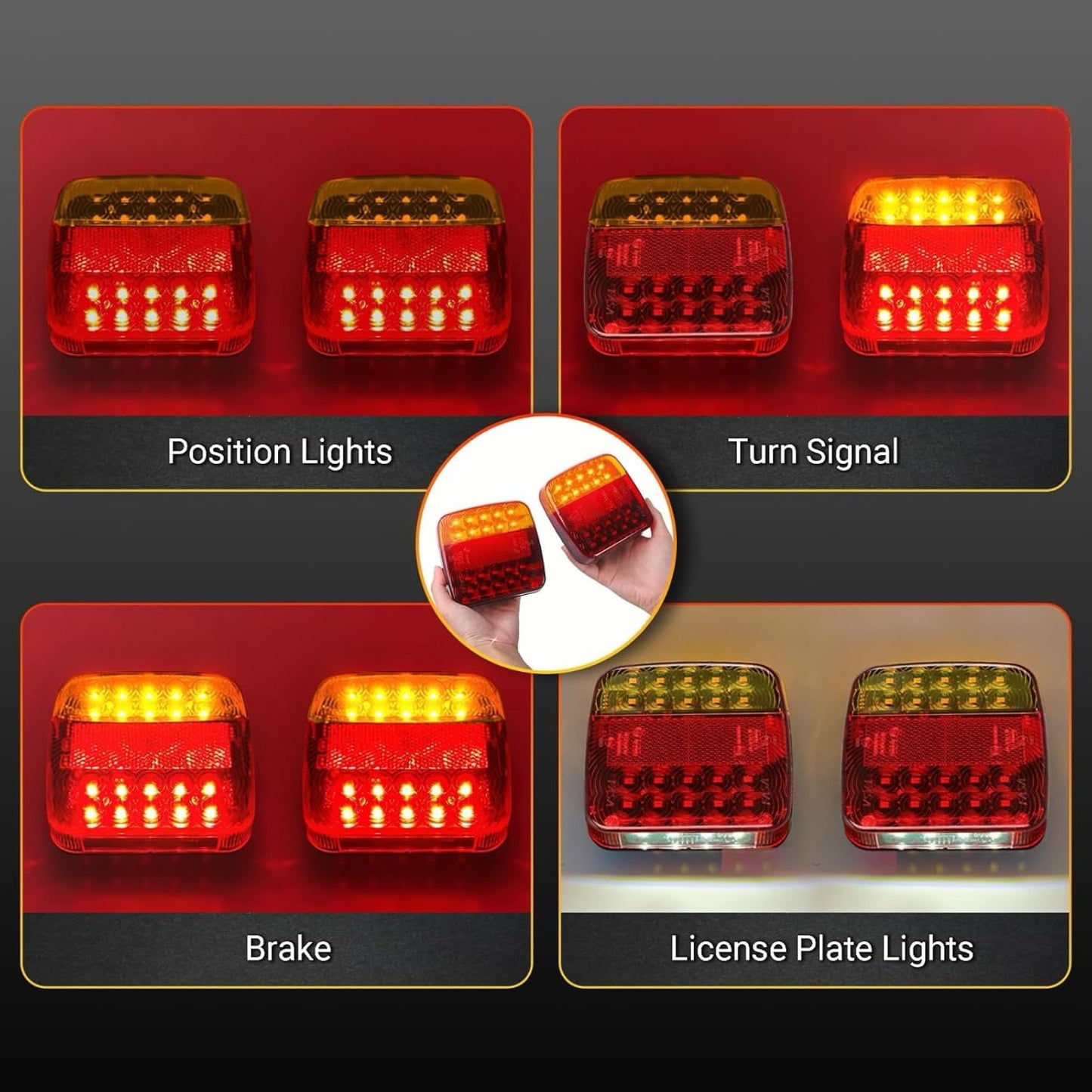 New Magnetic Wireless Trailer Lights For Trucks, Boat, RV, Vehicle, Camper