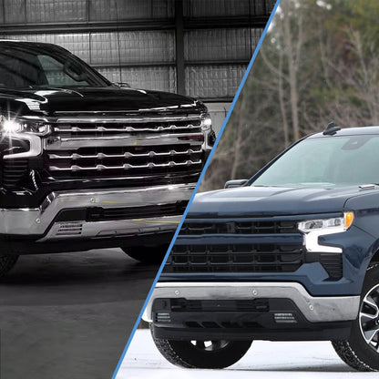 Front Bumper Face Bar Compatible with 2022 - 2024 Silverado 1500hd