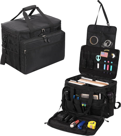 Black Patrol Bag Law Enforcement Gear for Car Front Seat Organizer