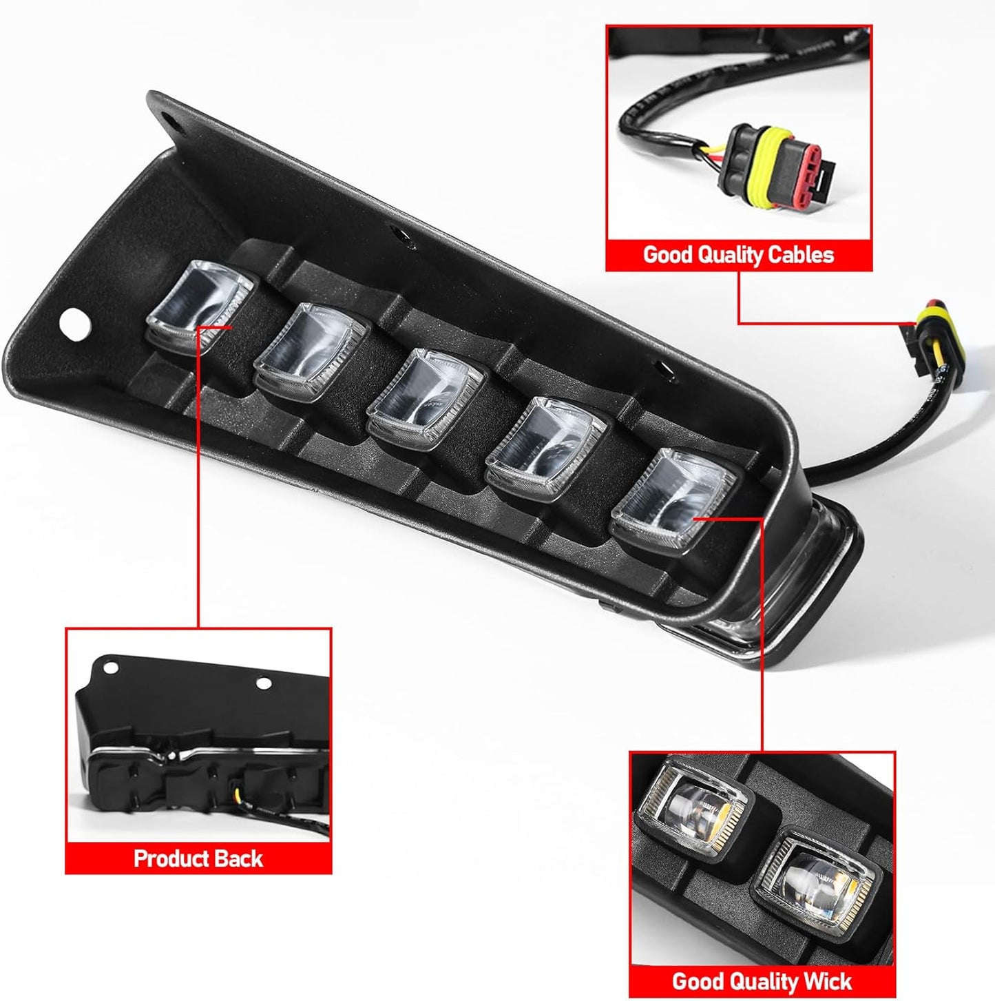 Fog Lights Assemblies Compatible with Ford Bronco 2021-2024 for Bronco 2/4-Door