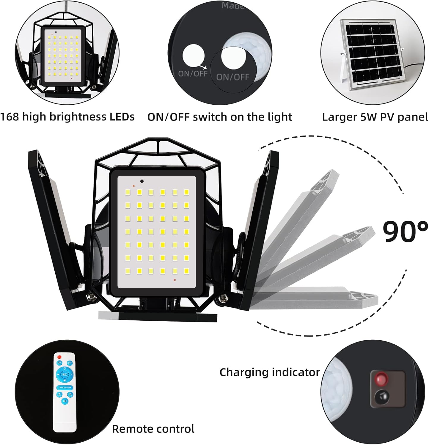1500LM Solar Shed Light