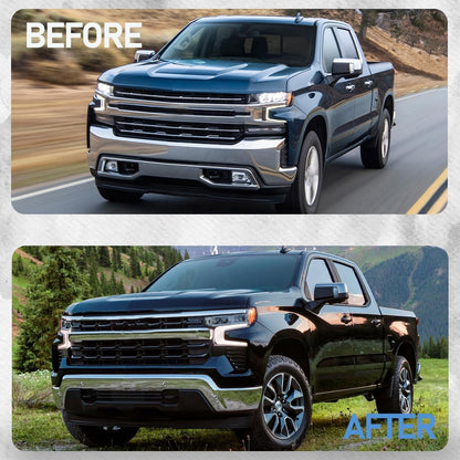 Front Bumper Face Bar Compatible with 2022 - 2024 Silverado 1500hd