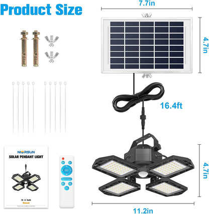 1500LM Solar Shed Light