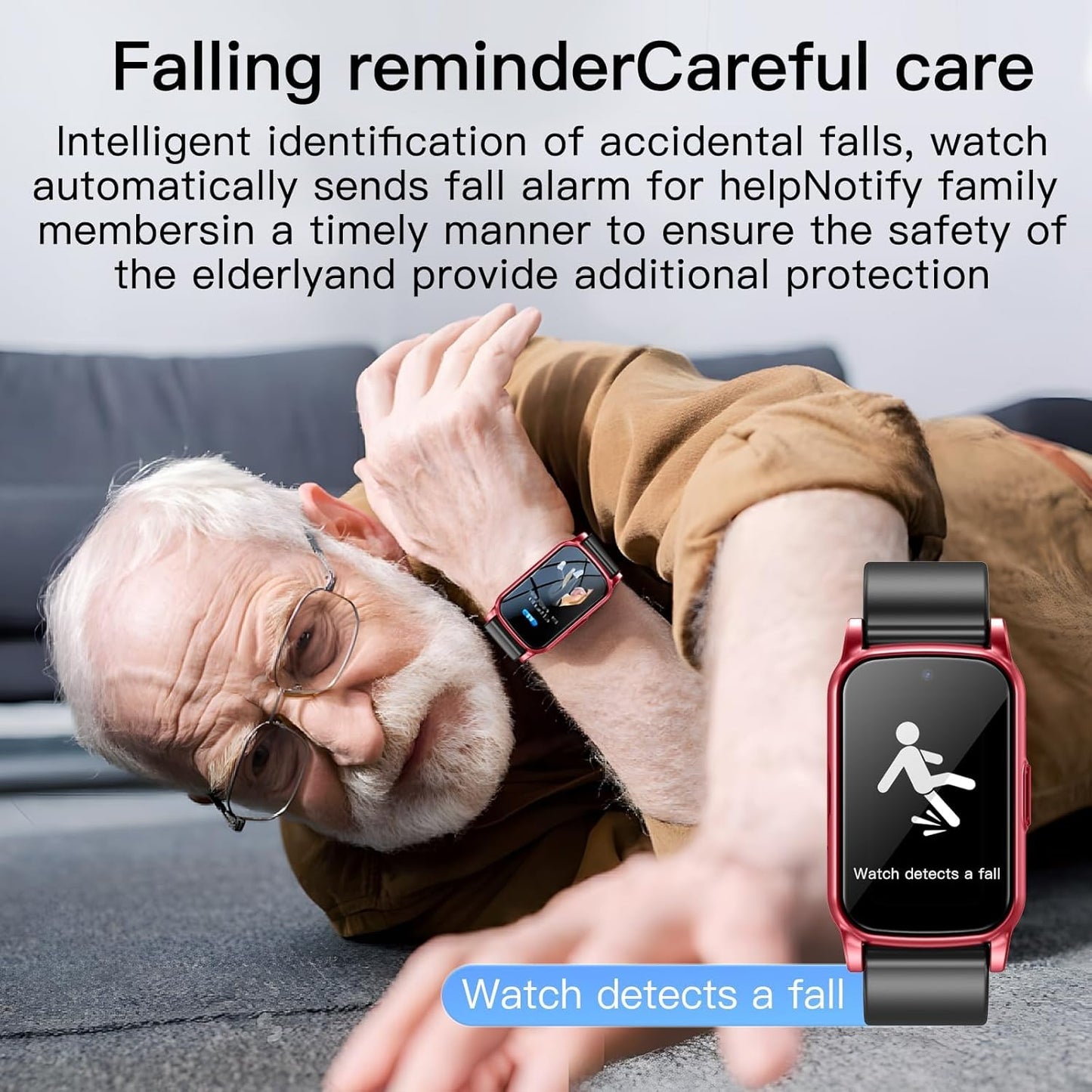 Senior GPS Smartwatch with Fall Detection