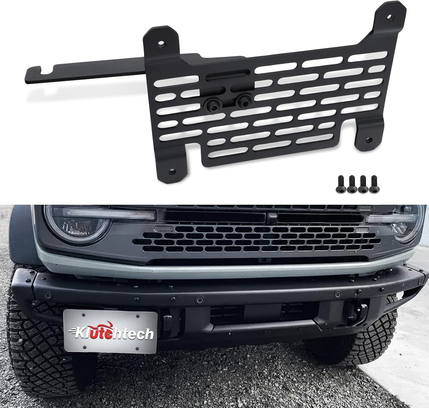Front Plate Frame for Modular Steel Bumper Compatible with Bronco 2021-2024