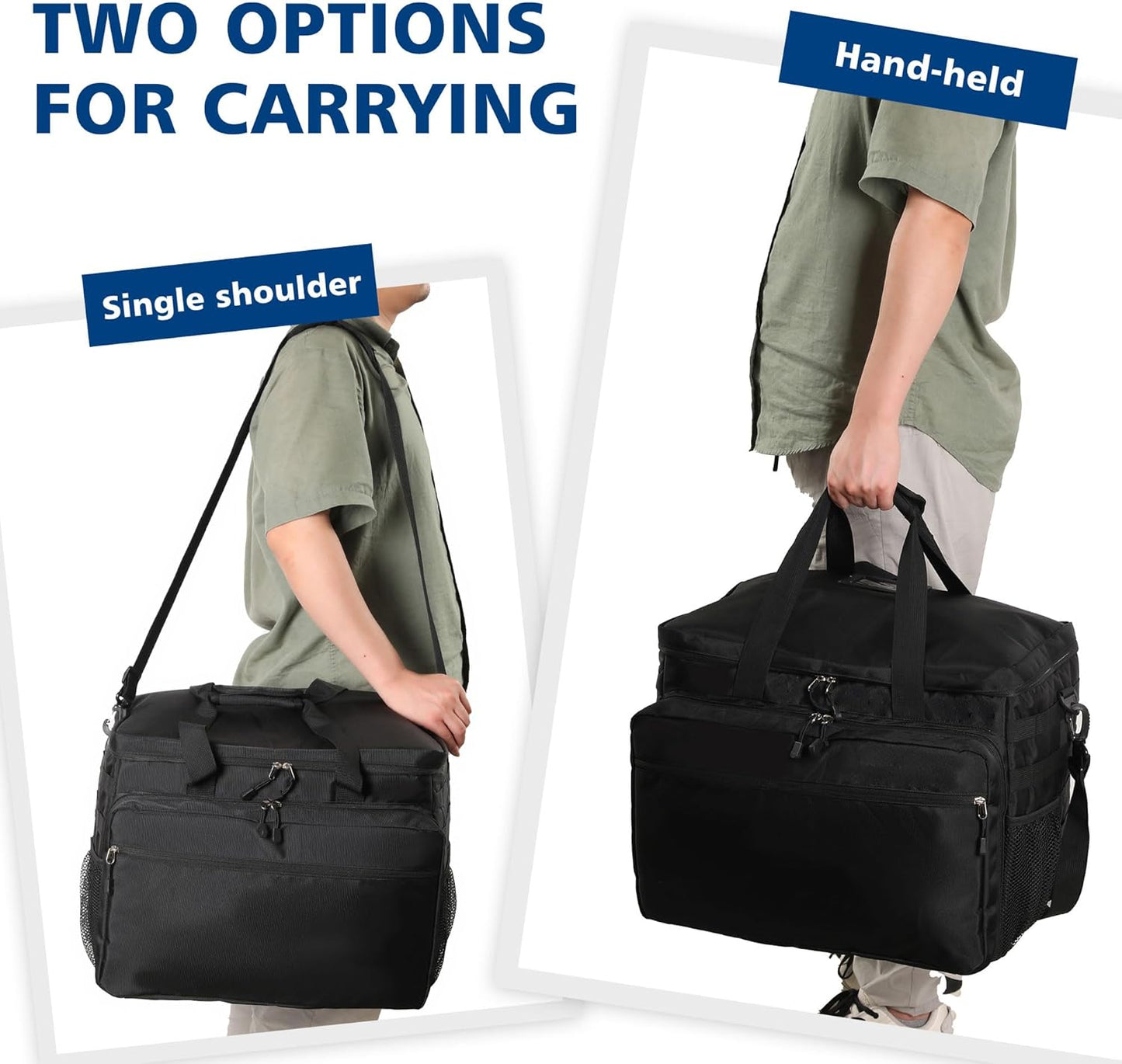 Black Patrol Bag Law Enforcement Gear for Car Front Seat Organizer