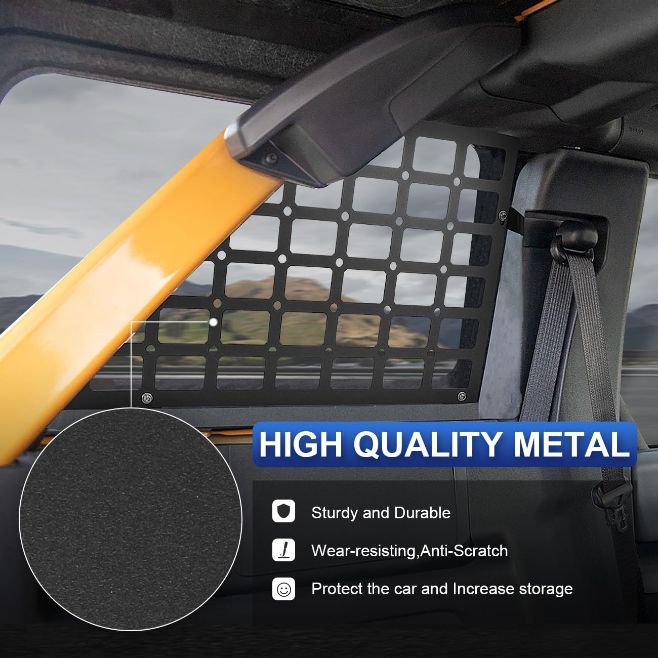 Rear Window Molle Panels Storage Panel System Ford Bronco 2021-2024