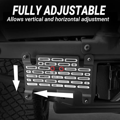 Front Plate Frame for Modular Steel Bumper Compatible with Bronco 2021-2024