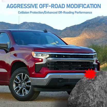 Front Bumper Face Bar Compatible with 2022 - 2024 Silverado 1500hd