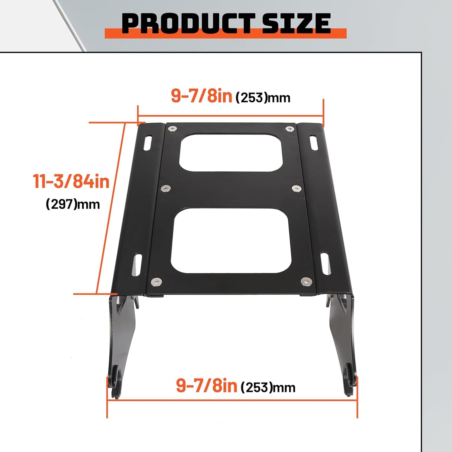 Two Up Tour Pack Mount Rack Bracket For Harley Touring Road King Glide
