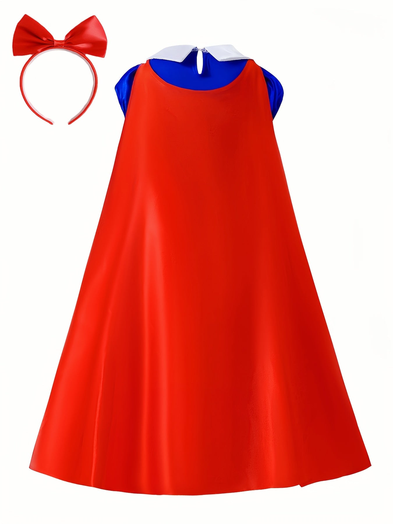 Girls Fairytale Halloween Princess Snow Costume Dress | Maxi