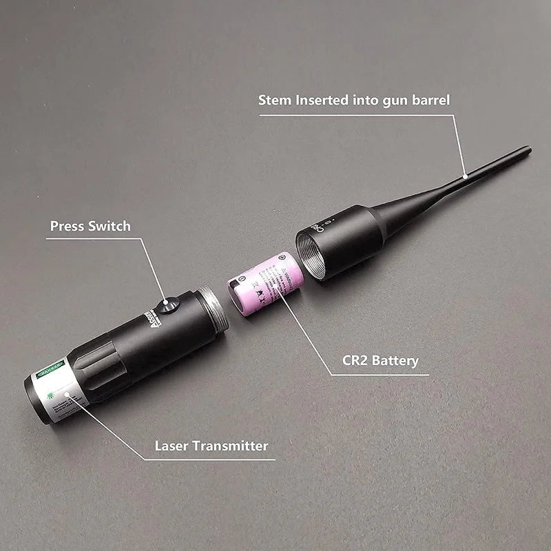 Adjustable Laser Bore Sighter Kit, Portable Laser Scope Collimator
