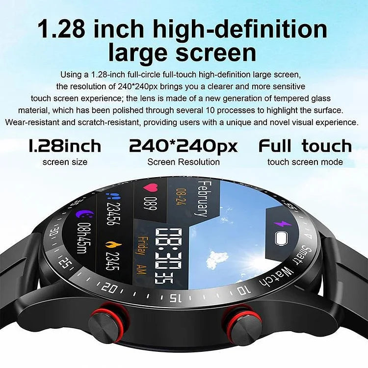 Health Smartwatch – Heart Rate, Blood-Oxygen & Wellness Tracker with Bluetooth Calls