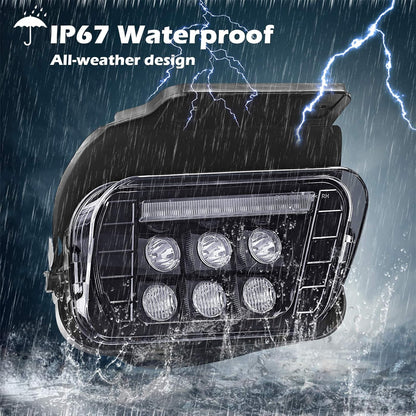 LED Fog Lights with Daytime Running Lamps Compatible with 2003-2007 Chevrolet Avalanche Silverado 1500/2500/3500 Classic