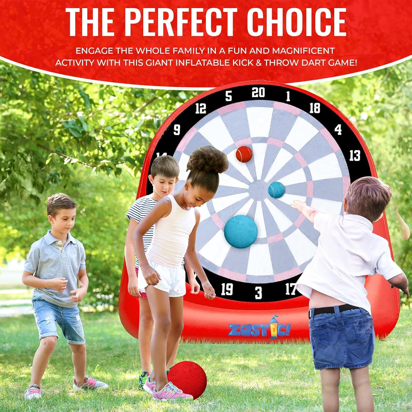 Giant Inflatable Soccer Darts Game 6ft