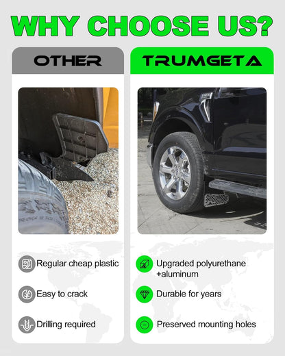 2 Pcs Truck Mud Flaps Fit for Ford F150 F250 F350 F450