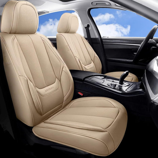 Waterproof Nappa Leather Carseat Cover Universal Fit for Most Cars