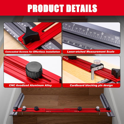 New Stair Measuring Tool : Stair Tread Template Tool