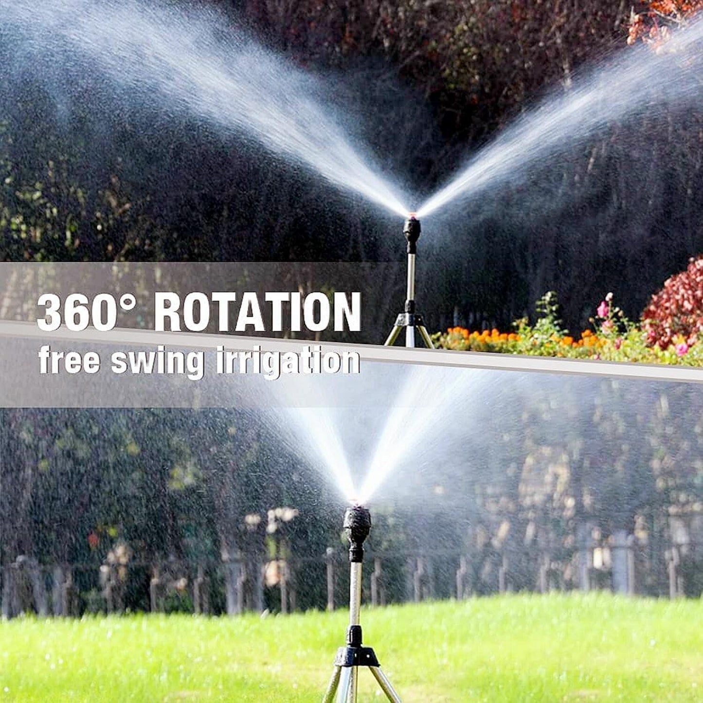 360° Rotating Garden Sprinkler with Tripod Stand