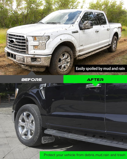 2 Pcs Truck Mud Flaps Fit for Ford F150 F250 F350 F450