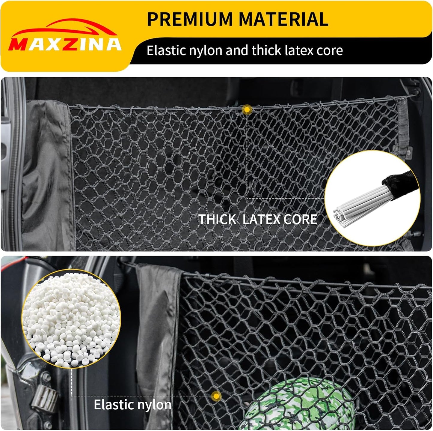 Double Layer Cargo Net Compatible with 2015-2025 Chevy Tahoe