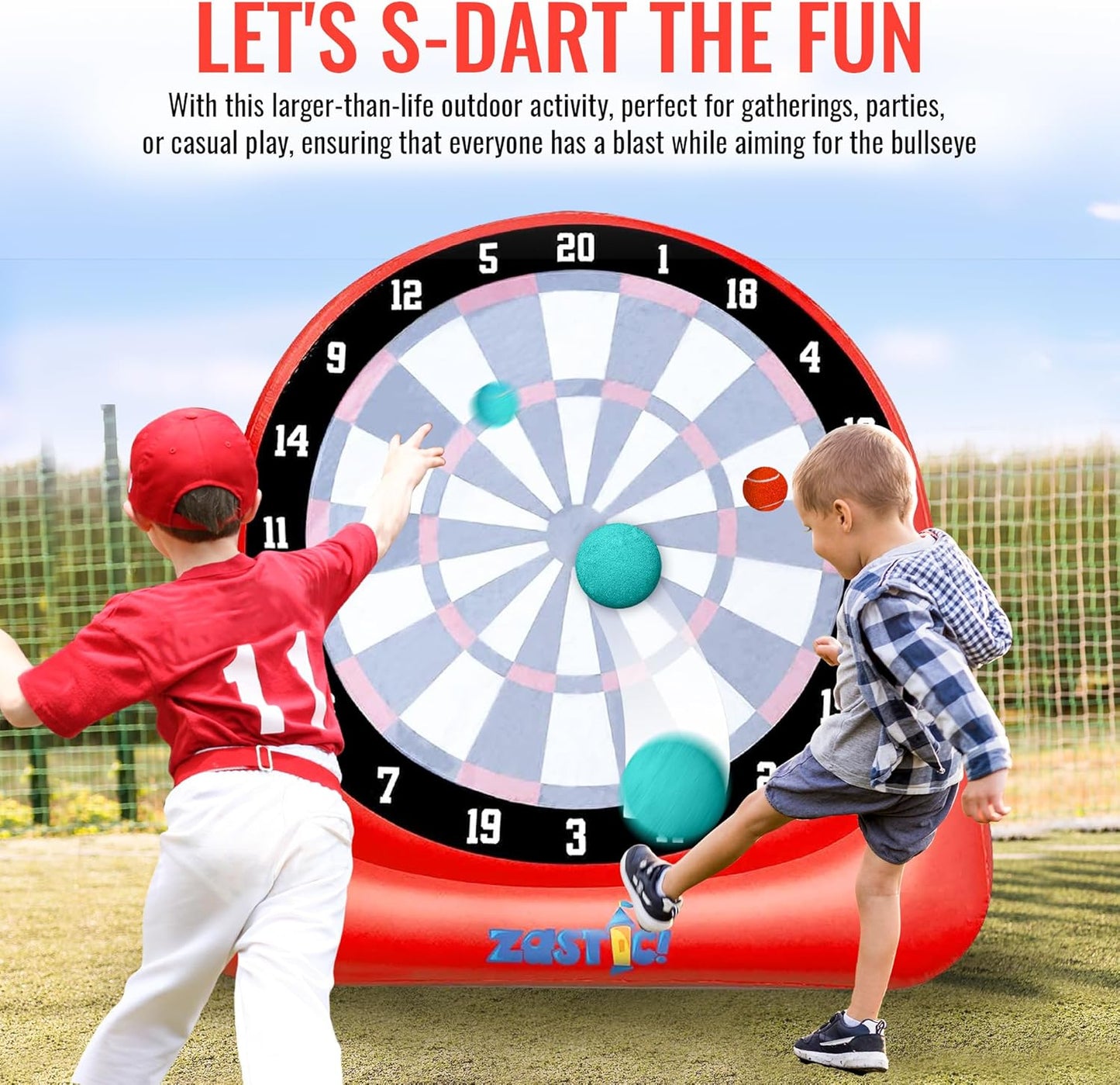 Giant Inflatable Soccer Darts Game 6ft