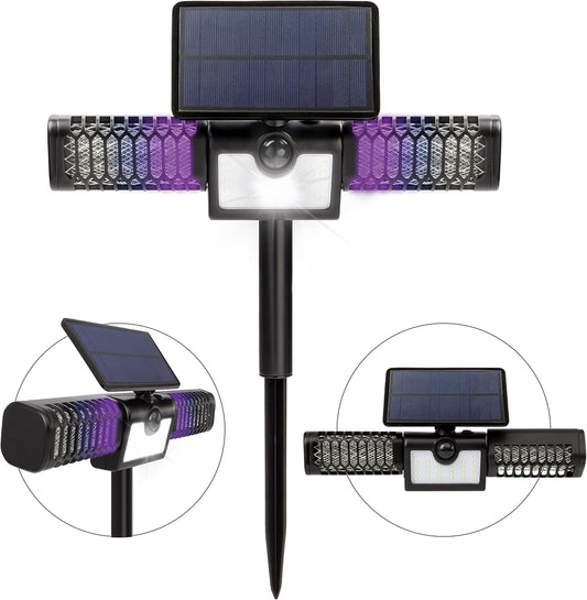 2 in 1 Solar Mosquito Zapper & Flood Light  3 Pieces