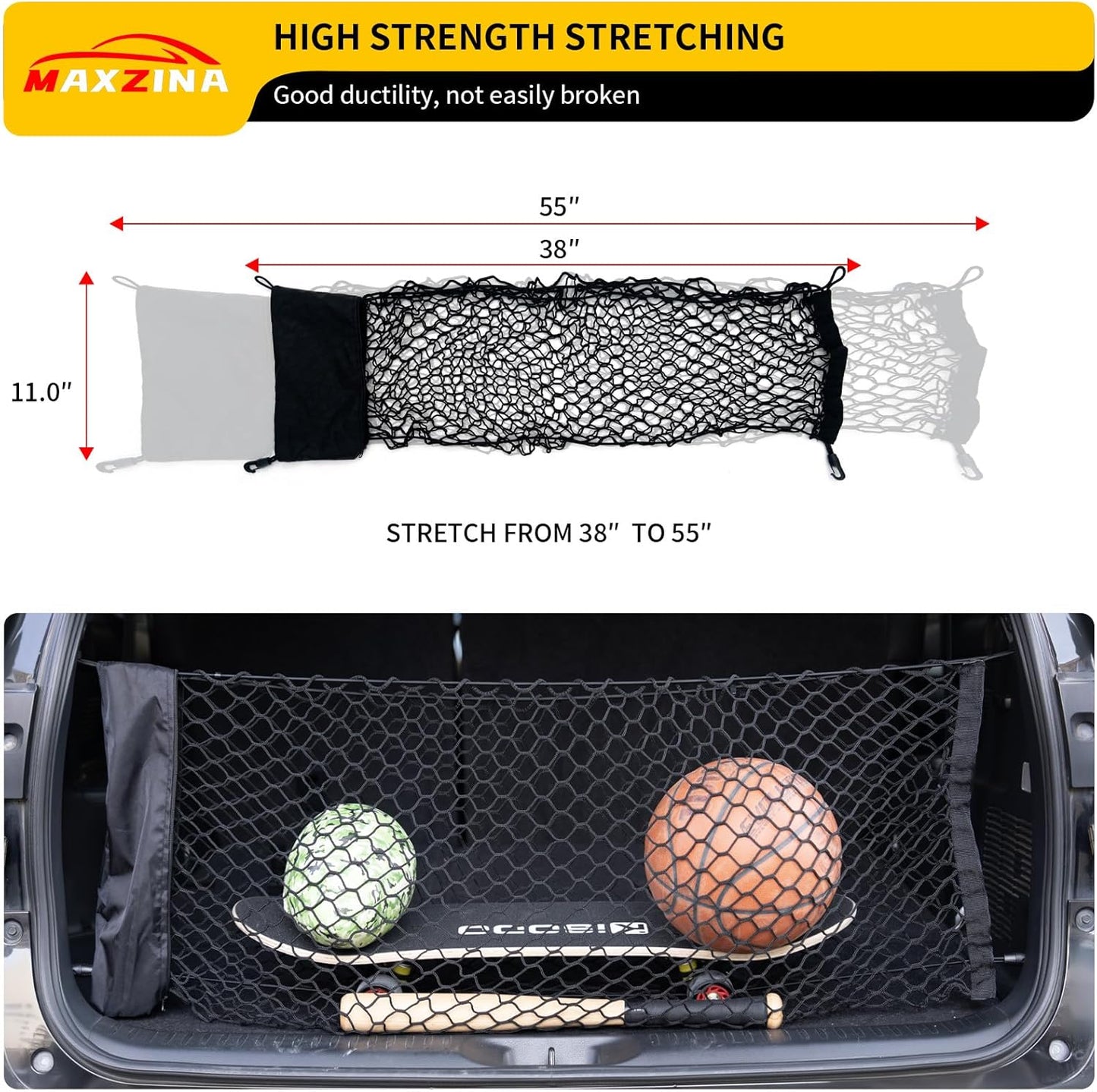 Double Layer Cargo Net Compatible with 2015-2025 Chevy Tahoe